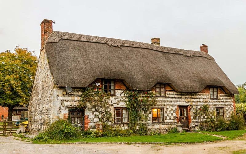 Large family home surrounded by lawn